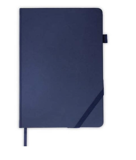 [NBSN 5345] FAROE - Santhome A5 PU Hard Cover Notebook with Pen Loop - Navy Blue