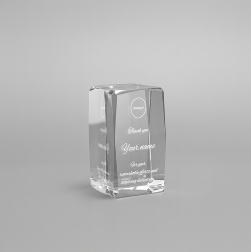 [SH4101] The Beveluxe crystal features a unique design with bevelled edges that enhance its K9 crystal, comes in various sizes.
Perfect for corporate recognition, personalization, and premium gifting.
