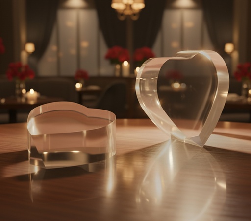 [SH4203] Heartis crystal featuring a timeless heart shape. Made from premium k9 crystal with smooth curves and a solid form perfect for appreciation awards, or decorative display.