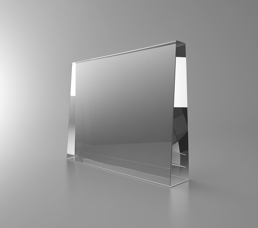 [SH4215] The Glimflat crystal trophy is made from high-quality, lead-free K9 crystal, featuring a wide design and a tapered sides. With flat faces and a clear crystal base, it offers a sleek and stable structure. Available in various sizes, it’s perfect for showcasing custom engravings with a bold and elegant presence
