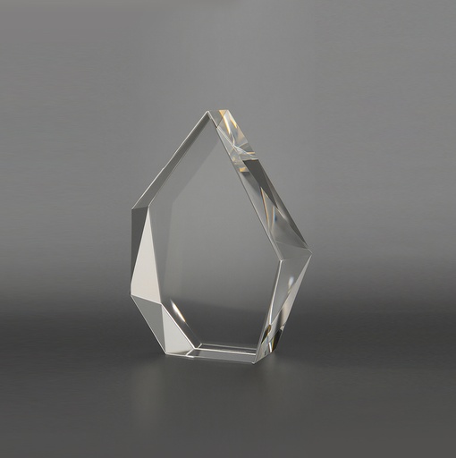 [SH4219] Quintris is Pentagonal shaped Crystal is enhancing a piece that blends modern design with elegance. Its unique five-sided shape creates depth from every angle, making it a sophisticated focal point in any space.