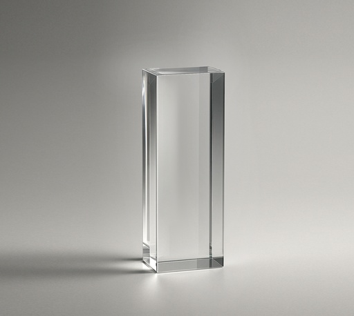 [SH6011] The Quadiscent-Biga crystal is made from high-quality, lead-free K9 crystal admired for its unmatched clarity and brilliance. It offers versatile customization options and comes in multiple sizes, making it an elegant choice for awards or decorative uses.
