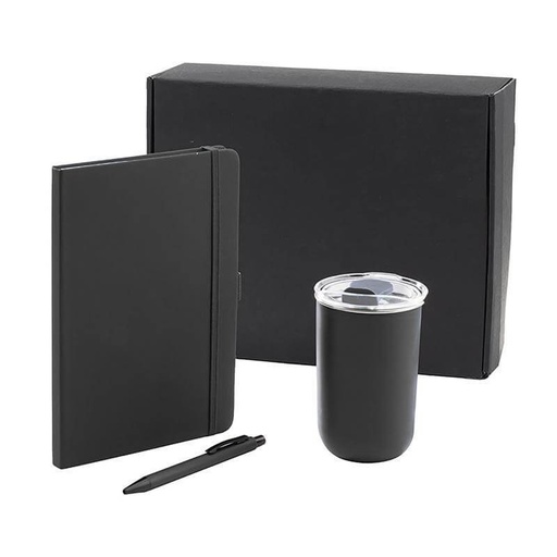 [GSGL 9599] HEVIZ - Giftology Set of Tumbler, A5 Notebook and Pen - Black