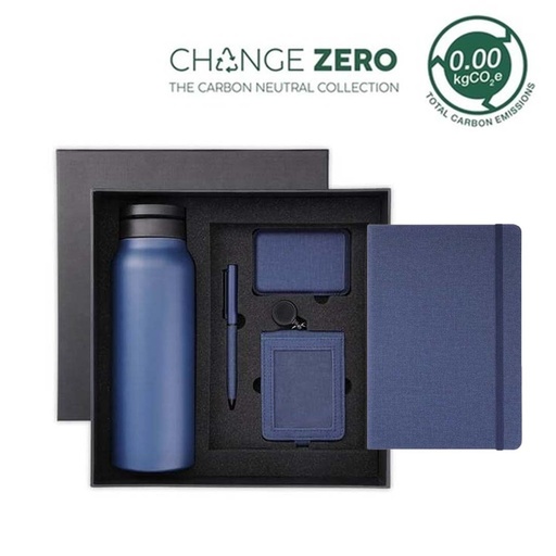 [GSSN 9611] AVEIRO - CHANGE ZERO Sustainable 5pc Gratitude Gift Set - Navy Blue