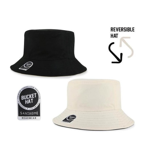 [HWSN 4001] TRAIL - Santhome® Reversible Canvas Bucket Hat
