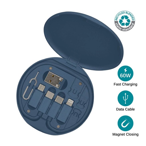 [MTST 1128] TAVIRA - @memorii Recycled Multi-Cable Set - Blue