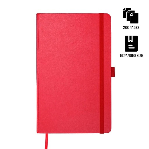 [NBSN 5324] BARON - Santhome Expanded A5 Hard Cover Notebook - Red