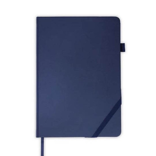 [NBSN 5345] FAROE - Santhome A5 PU Hard Cover Notebook with Pen Loop - Navy Blue