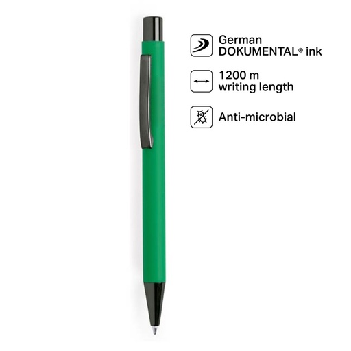 [WIMP 264] BILLUND - Giftology Metal Ballpen - Green (Anti-bacterial)