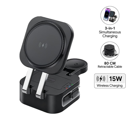 [ITWC 1279] TRIODE @memorii 4 in 1 Foldable Wireless Fast Charging Station